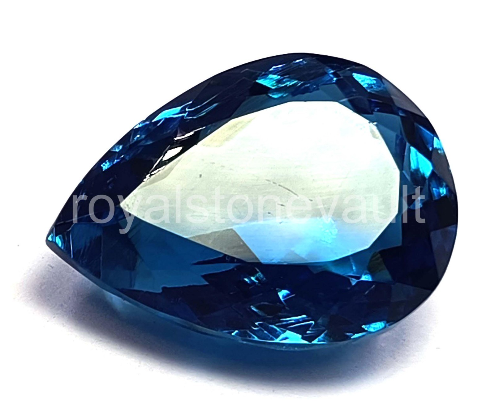 87.35 Ct Natural Blue Sapphire Pear Shape  IGL Certified Loose Gemstone 5AOF