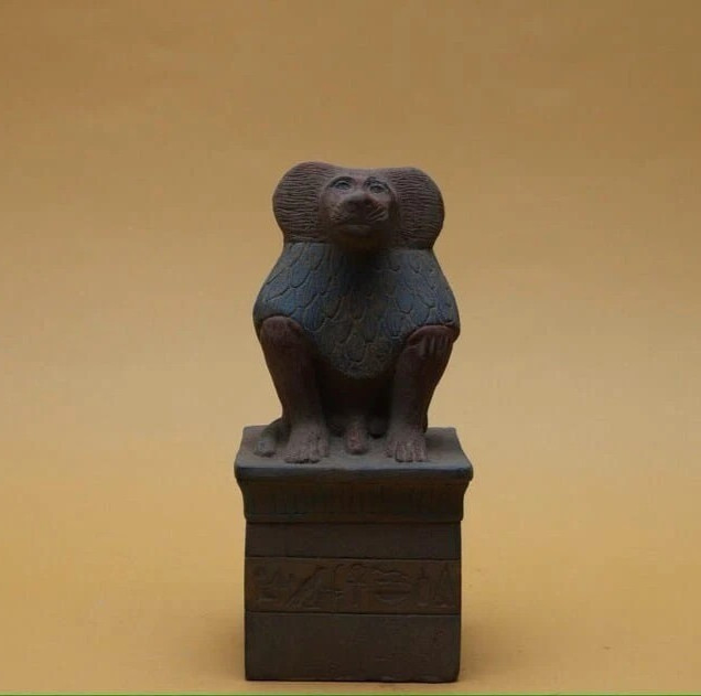 Egyptian Artifacts A Rare Authentic Pharaonic Statue Of Egyptian God Baboon BC