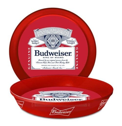 Budweiser Serving Tray, Red