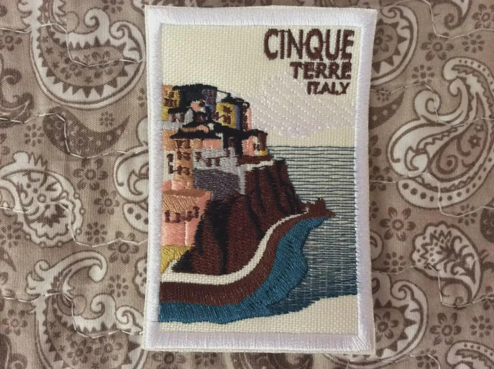 Patch Cinque Terre Italy Souvenir Liguria World Heritage Site