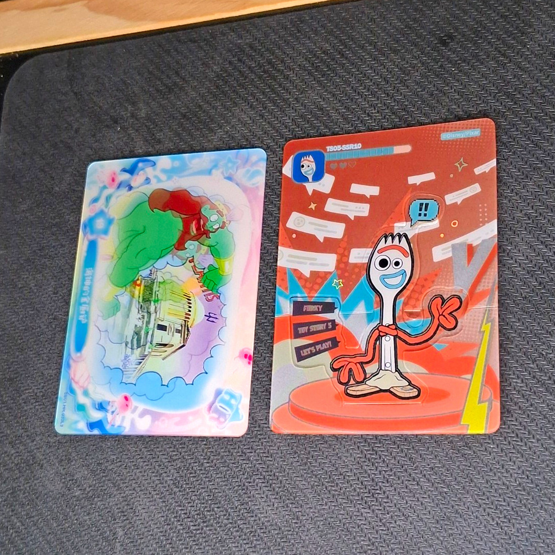 Disney Pixar Toy Story 4 Forky 2-Card Lot Notebook\'s Spatula TS05-SSR10