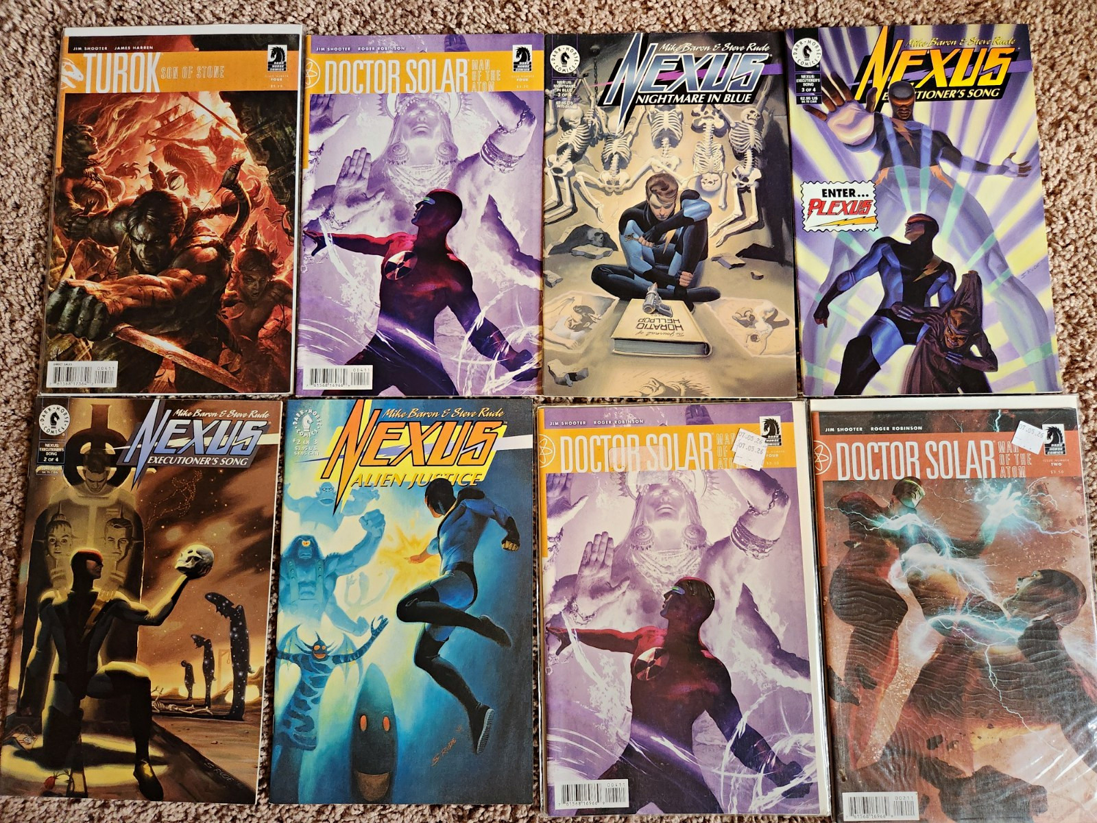 Dark Horse Gold Key Comic Lot: Turok, Doctor Solar, Nexus 