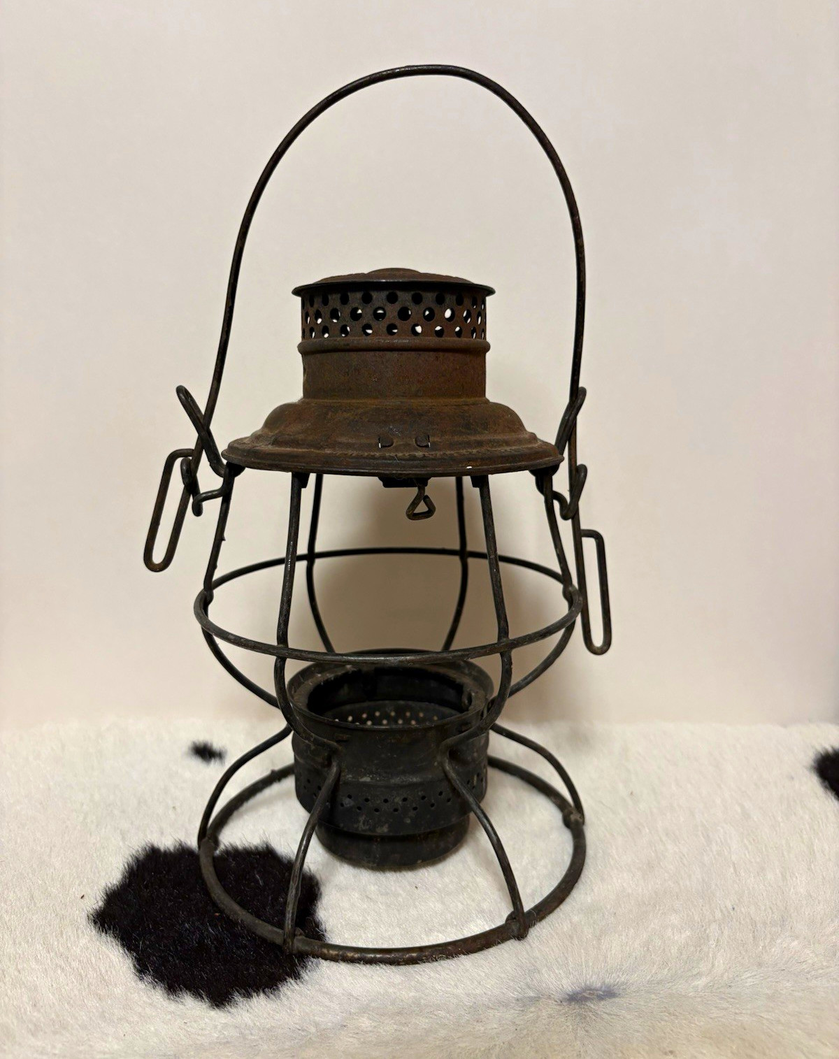 Vintage 1921 Adams & Westlake Adlake Reliable Railroad Lantern Frame No Globe