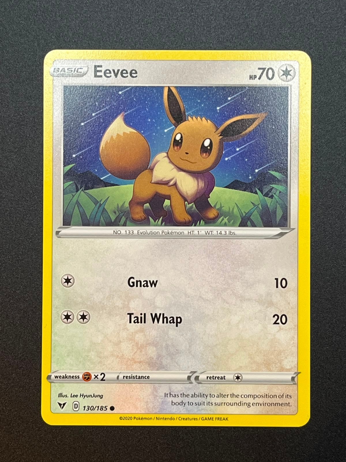Eevee VIV 130 Vivid Voltage 2020 Pokemon English NM