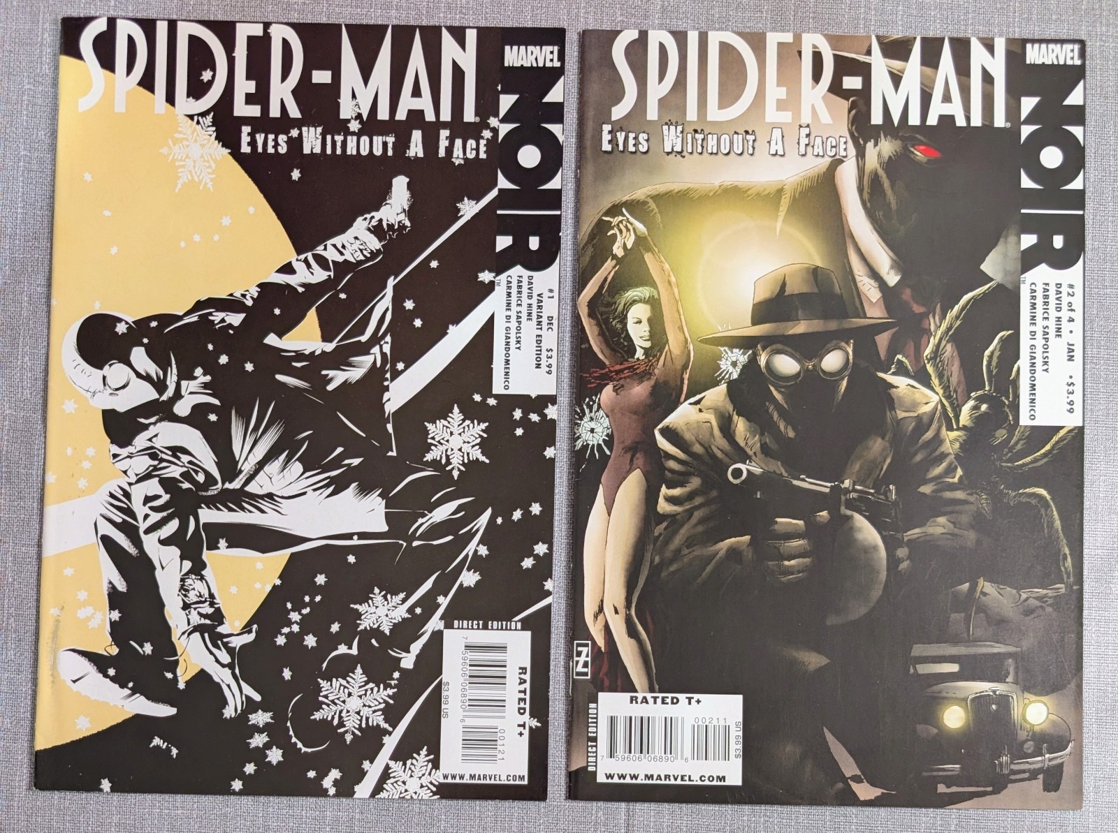 SPIDER-MAN NOIR EYES WITHOUT A FACE 1 2 LOT VARIANT 1ST CRIME MASTER MARVEL NM SPIDER-MAN NOIR EYES WITHOUT A FACE 1 2 LOT VARIANT 1ST CRIME MASTER MARVEL NM