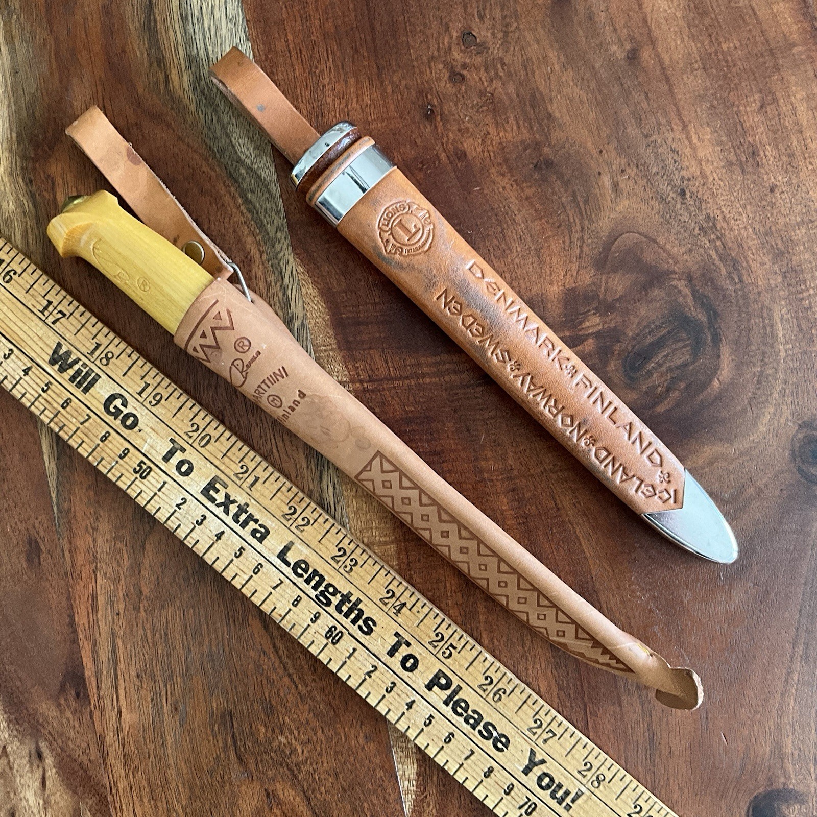 Vintage Scandinavian Lions Club International Geilo Knivfabrikk Knife & Sheath