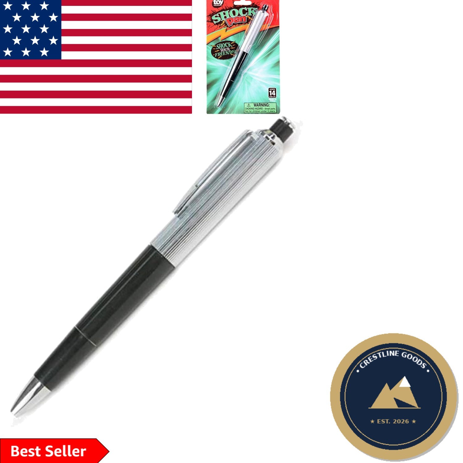 Ultimate Electric Shocking Gag Pen - Kid-Friendly Fun & Pranks Included