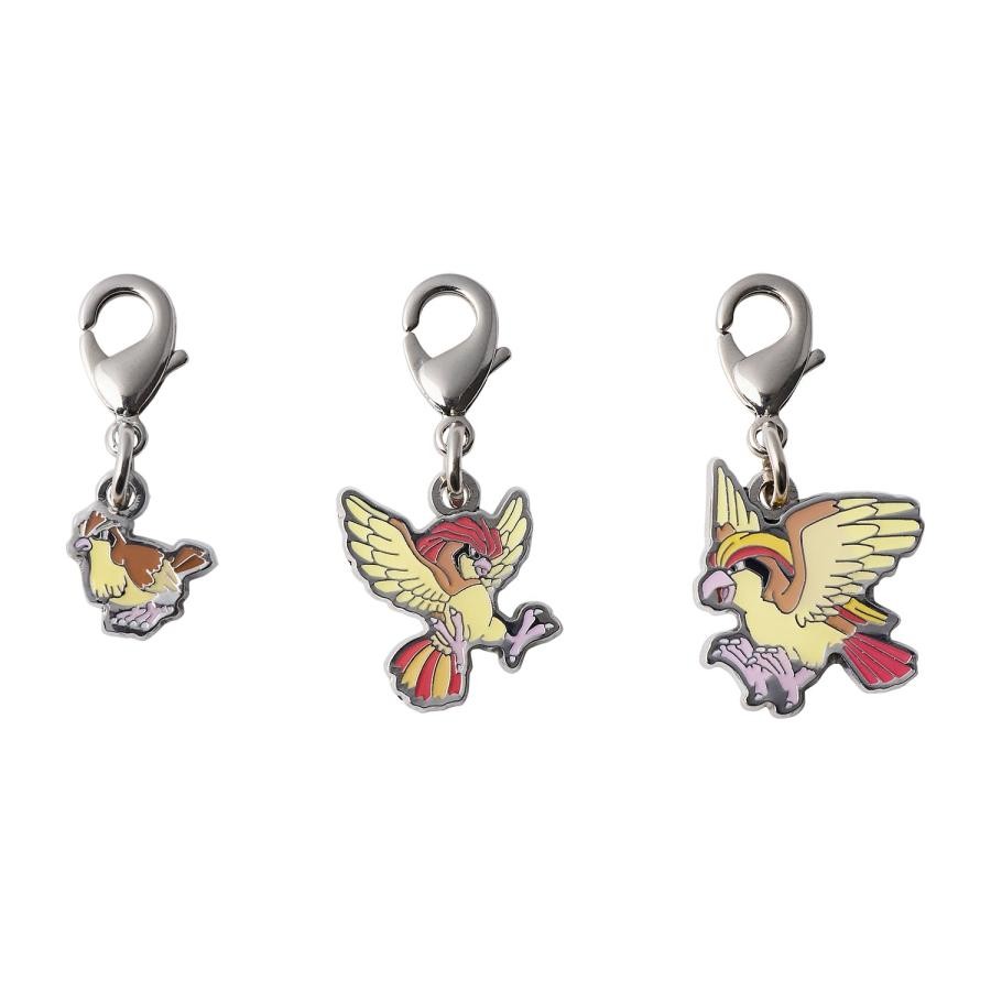 Pokemon Pidgey Pidgeotto Pidgeot Metal Charm Set Japan NEW