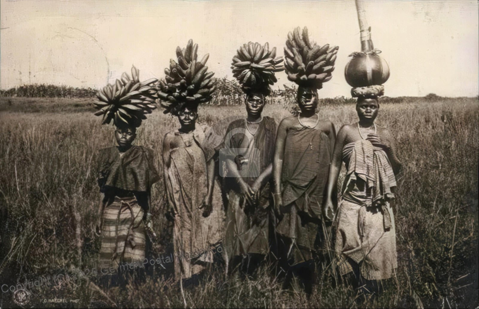 Germany 1908 Togo Africa Native Women RPPC Photo Postcard COPY Germany 1908 Togo Africa Native Women RPPC Photo Postcard COPY