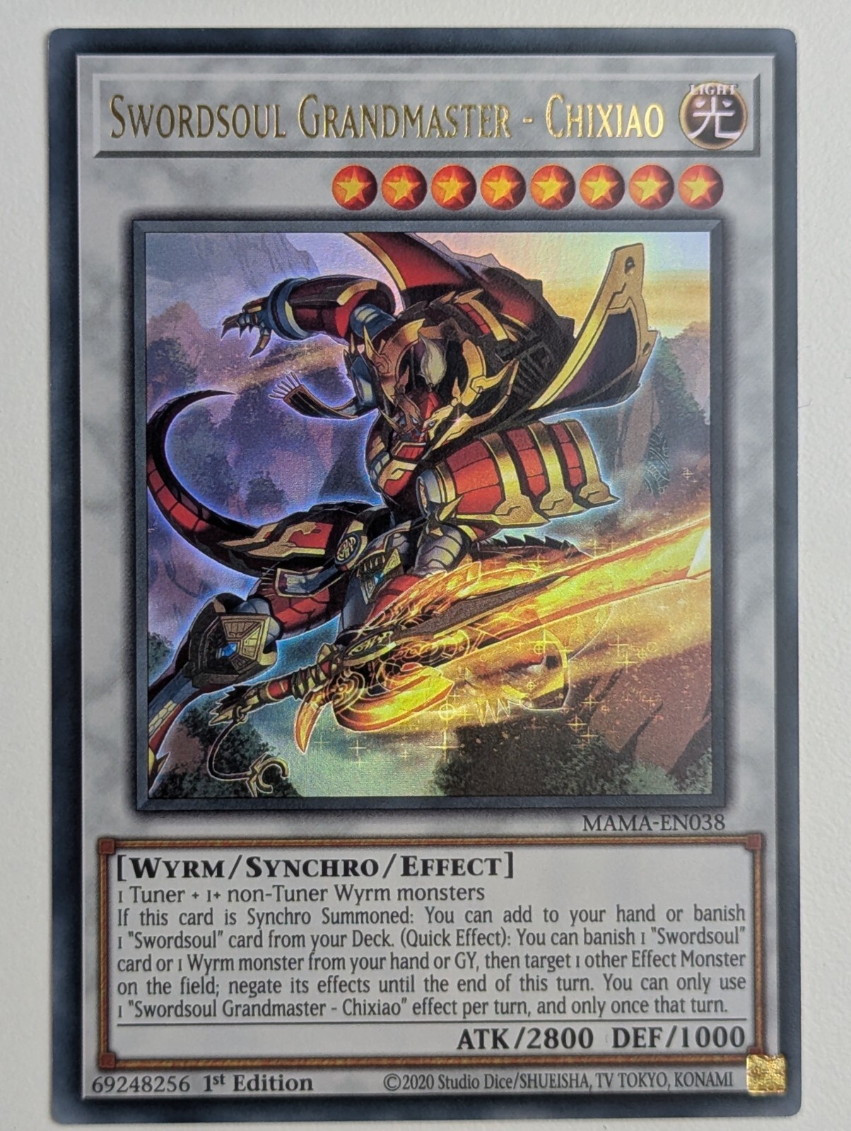 Swordsoul Grandmaster - Chixiao MAMA-EN038 Ultra Rare EN NM YUGIOH