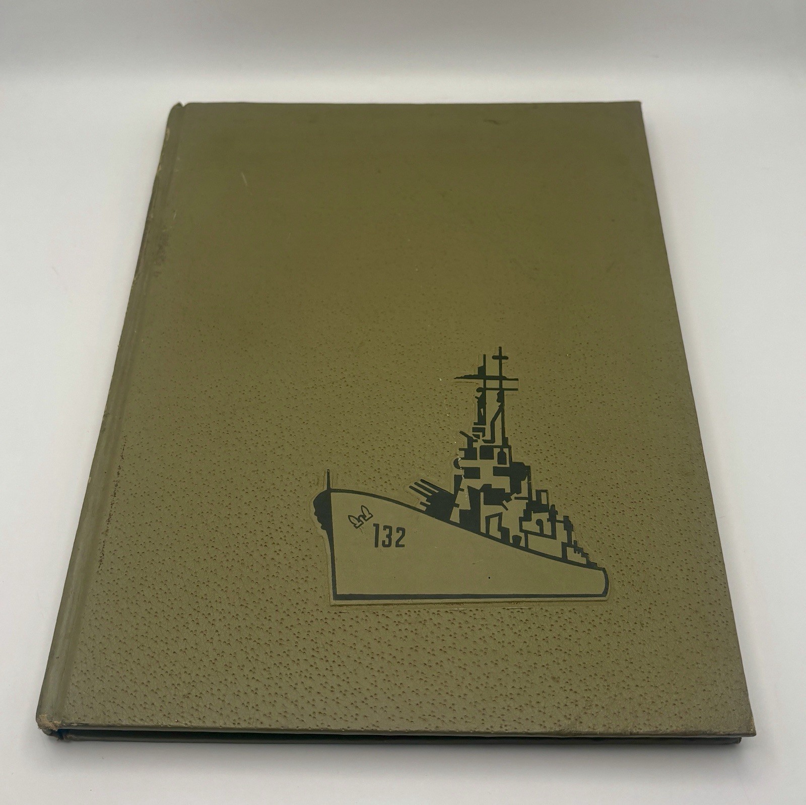 USS Macon CA-132 Mediterranean Deployment Hard Cover Military Cruise Book 1954