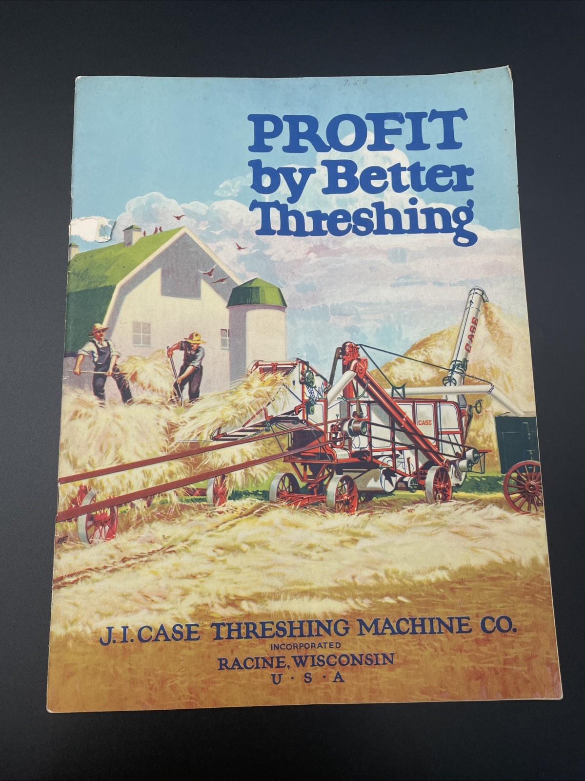 J.I. Case Threshers Brochure Profit by Better Threshing Catalog Original