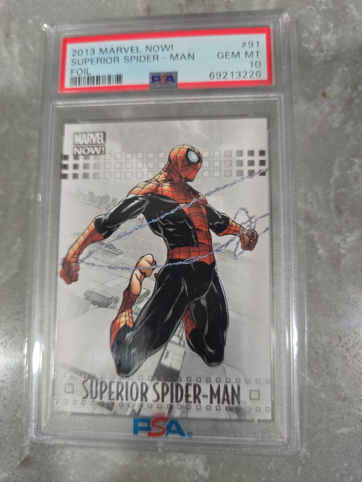 2013 MARVEL NOW 91 Superior Spider-Man Foil  PSA 10 Rare Limited Collectors Htf