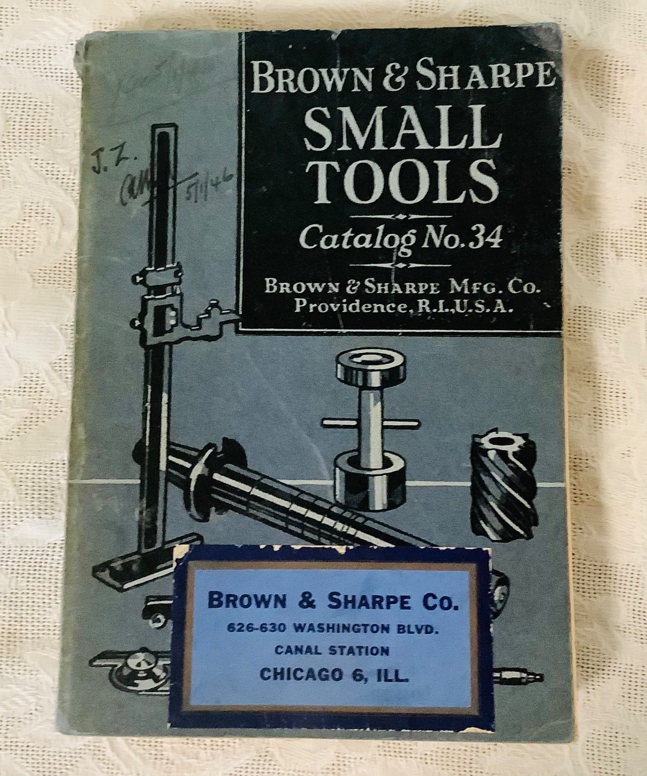 1941 Brown & Sharpe Small Tools Catalog No. 34 MACHINISTS BOOK PROVIDENCE 7/10