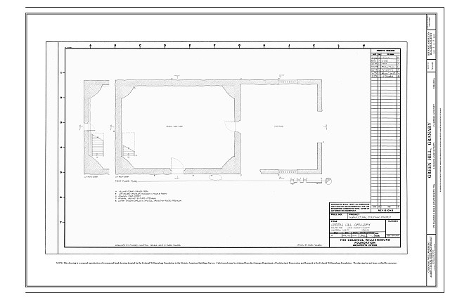 Photo:Green Hill Granary 378 Pannills Rd State Route Floor Plan 1900s