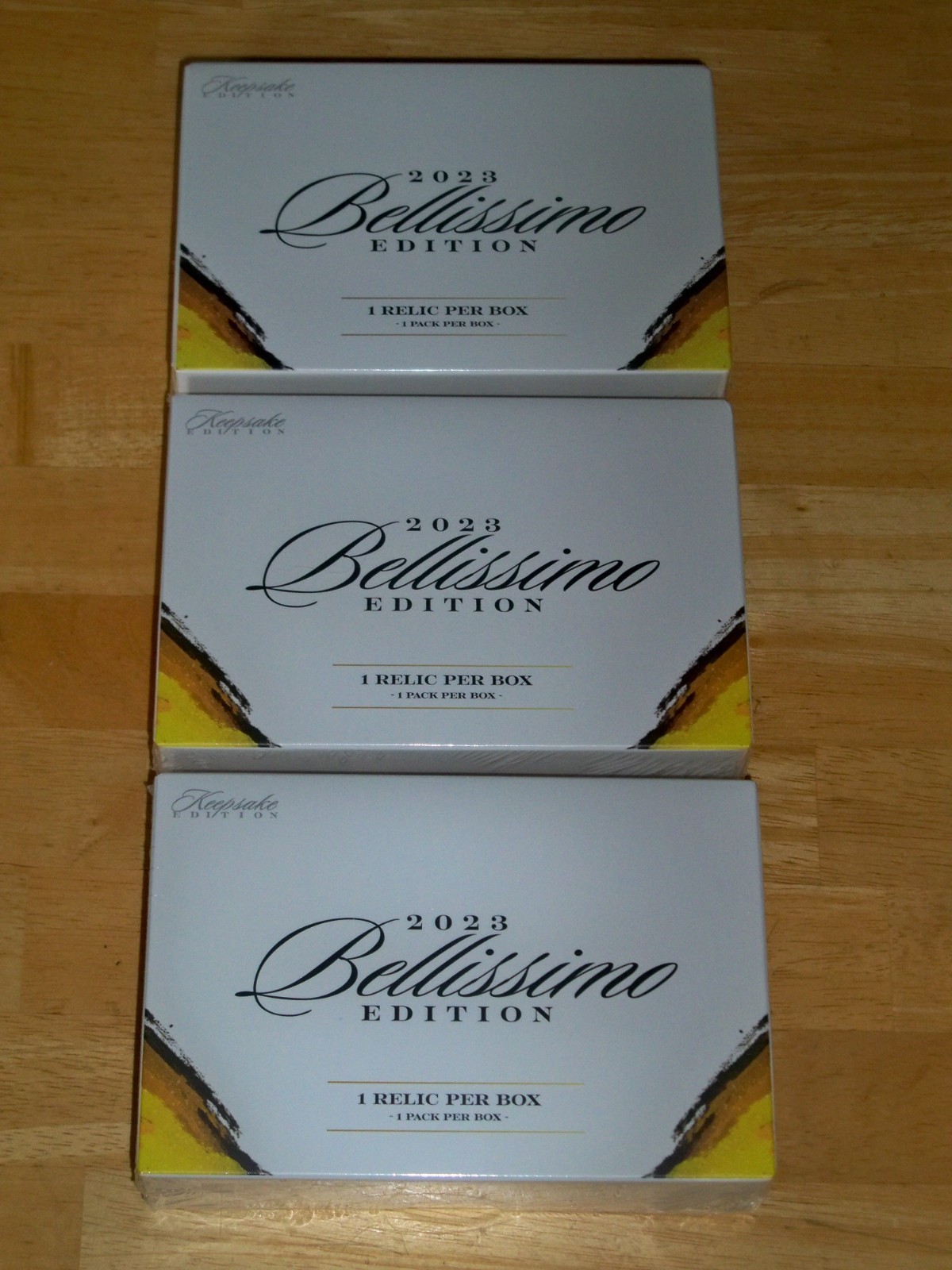 3 Sealed Keepsake Box -- 2023 BELLISSIMO Edition -- 3 Factory Boxes 3 Sealed Keepsake Box -- 2023 BELLISSIMO Edition -- 3 Factory Boxes