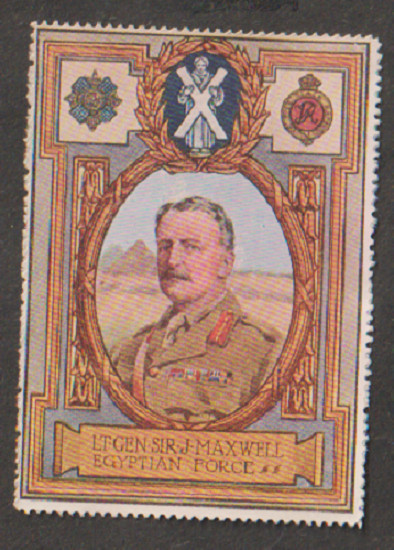 Lieut-Gen. Sir J. G. Maxwell vintage poster stamp