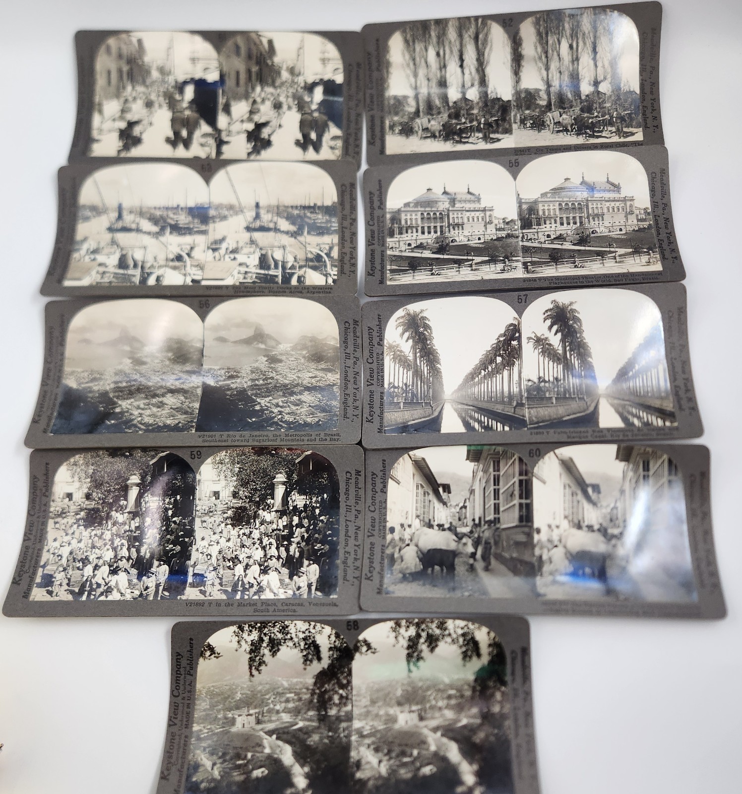 Lot 9 Keystone Stereoview Photo Cards Early 1900\'s S America Brazil Argentina #9