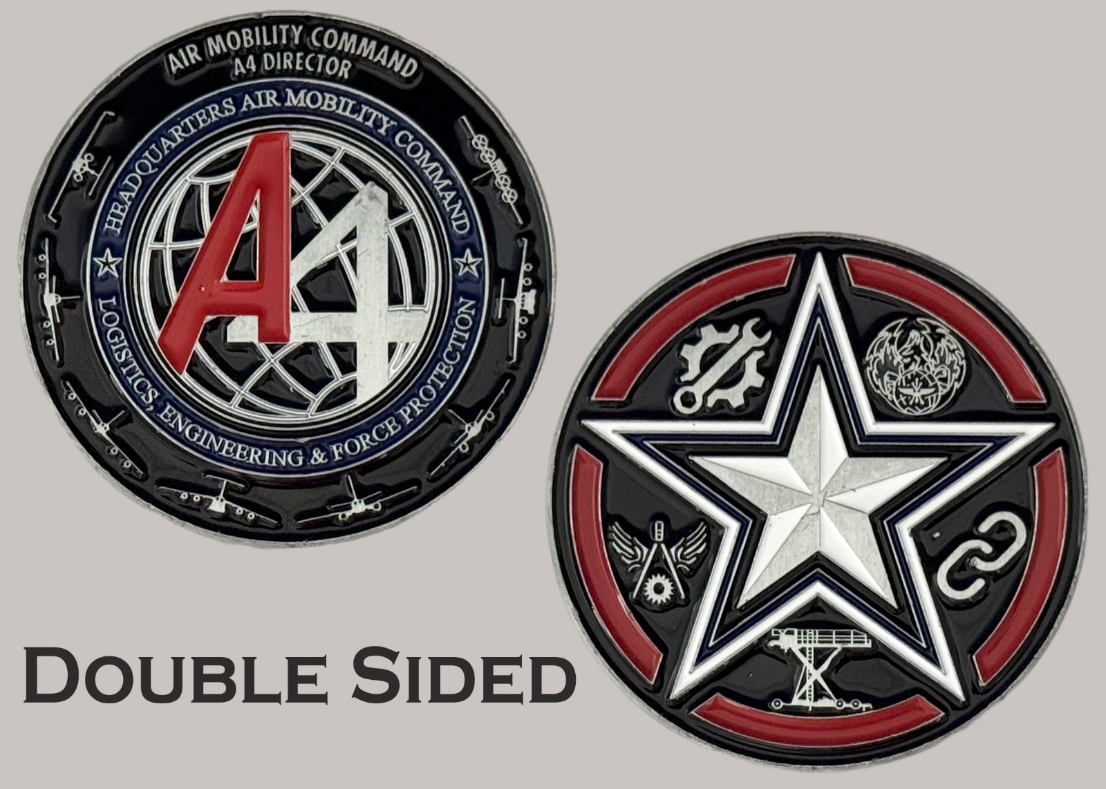 Air Mobility Command A4 Director Logistics Engineering Challenge Coin  J#34
