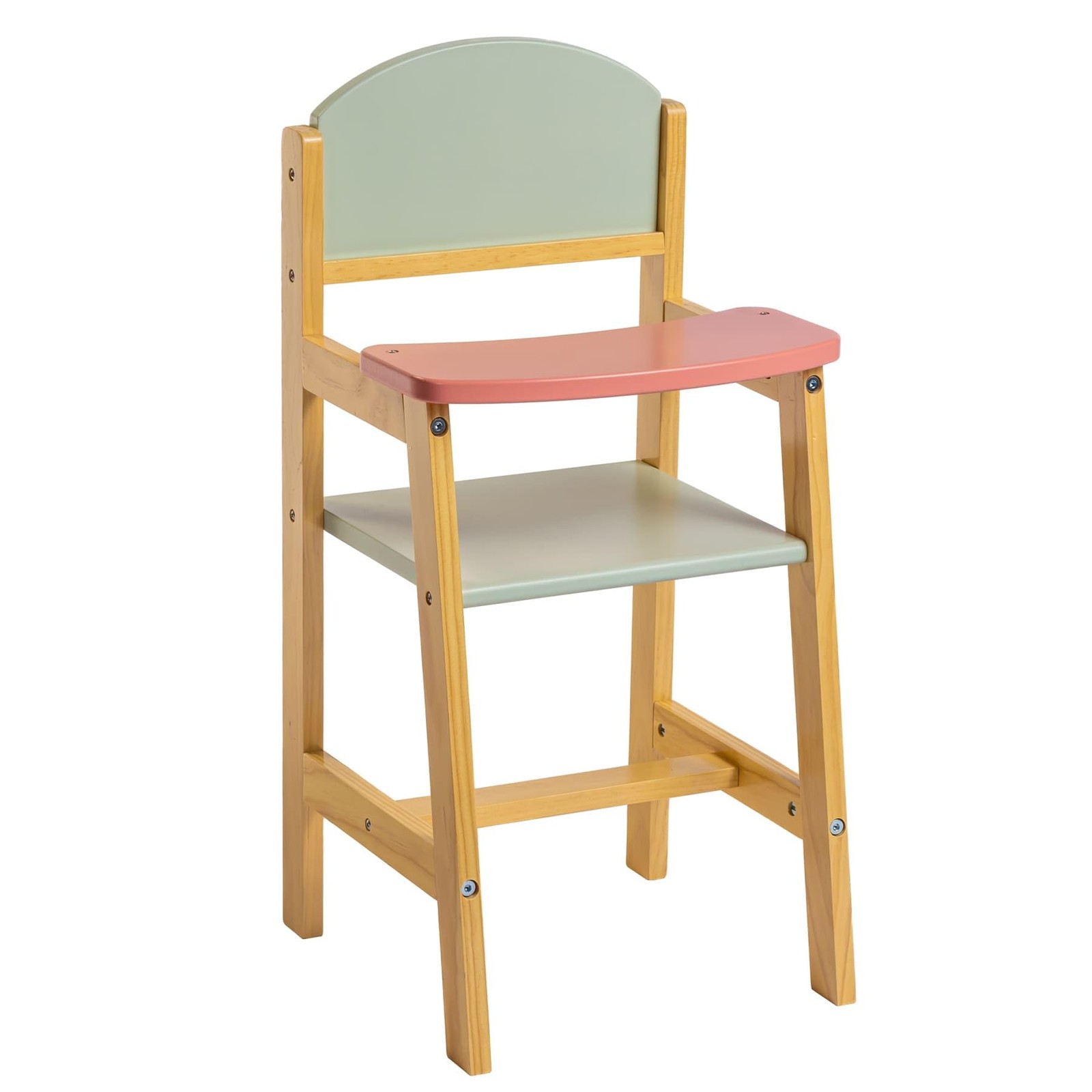 JC Toys Parfait Collection Deluxe Wooden Doll High Chair for Dolls up to 20\