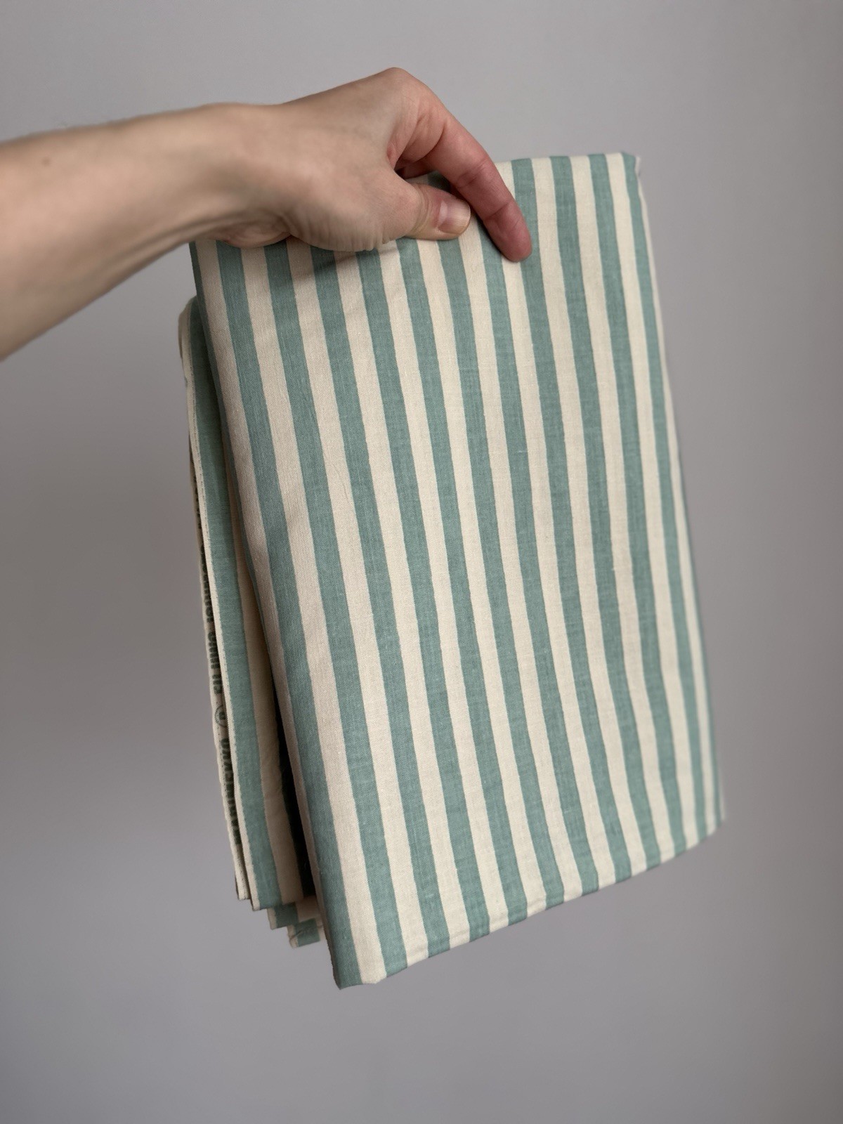 Fujiwo Ishimoto “Ujo” Cotton Striped Fabric Mint Green 1,35x2,40m, Marimekko