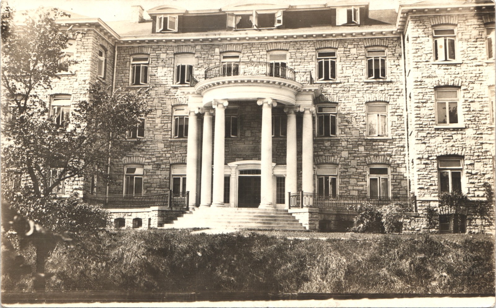 LARGE PUBLIC HOME appleton wi c1910 postcard wisconsin real photo rppc historic