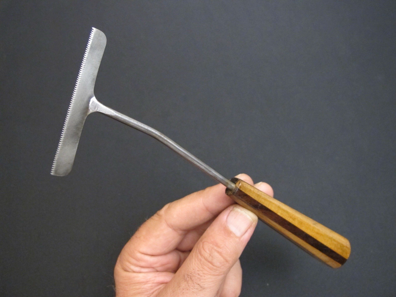 Very Rare/Unusual Vtg T-Handle Saddle maker/Leather Working Antique Shaping Tool