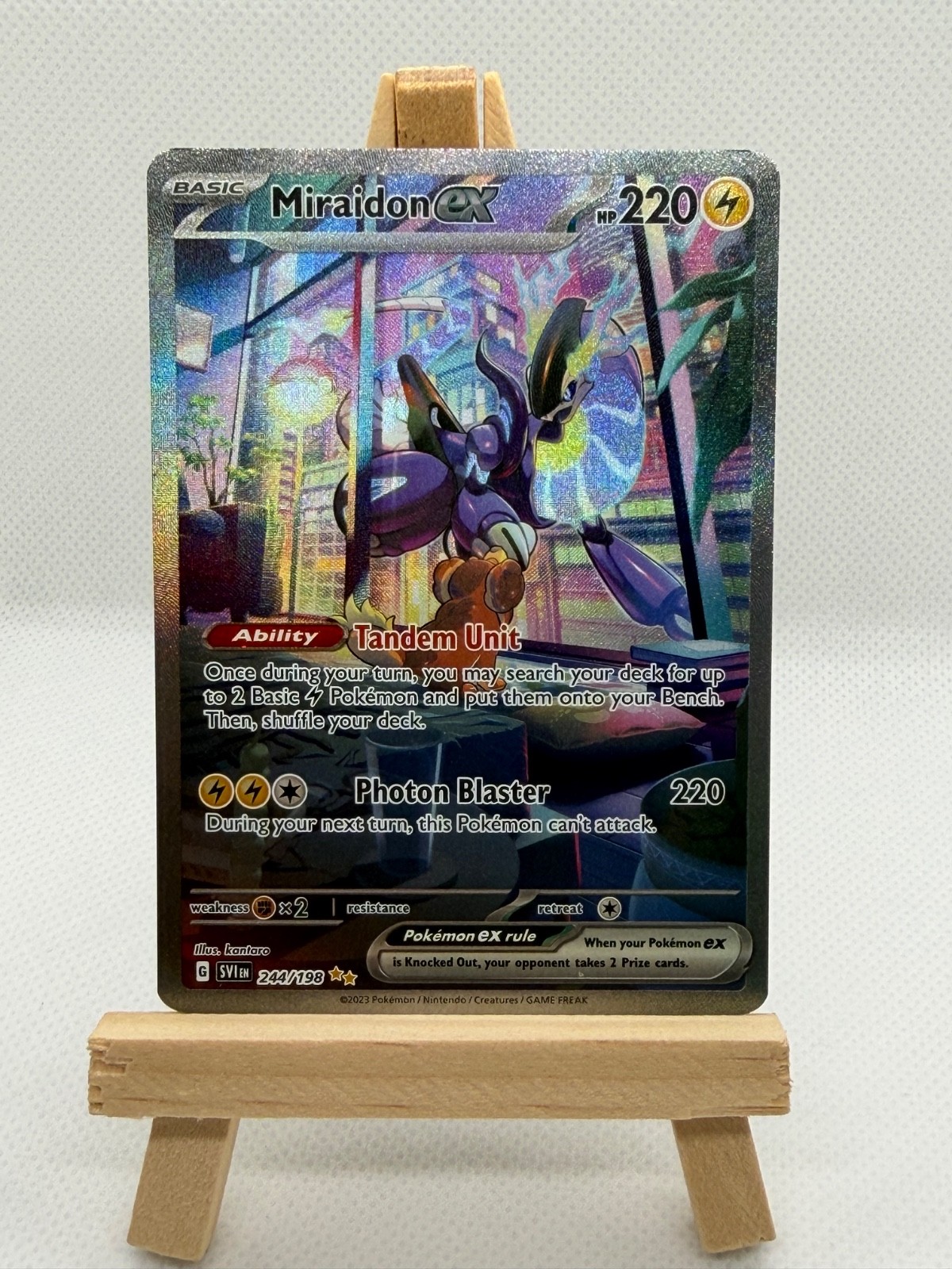 Pokemon TCG Miraidon ex 244/198 Scarlet Violet SIR Near Mint