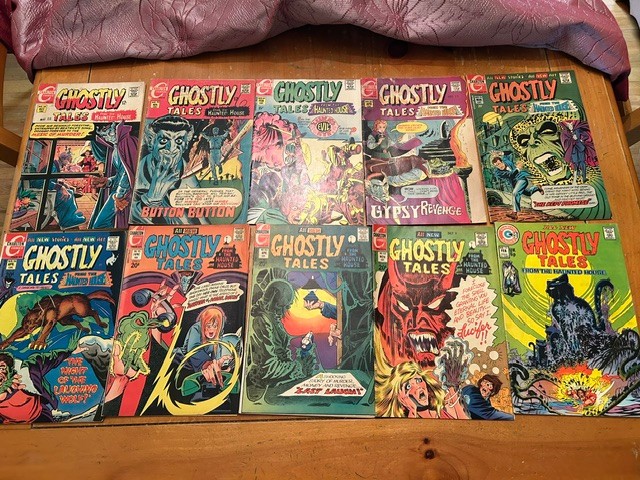 22 Ghostly Tales Charlton Comics 69 to 166 Tom Sutton 108 110 123 130 Horror