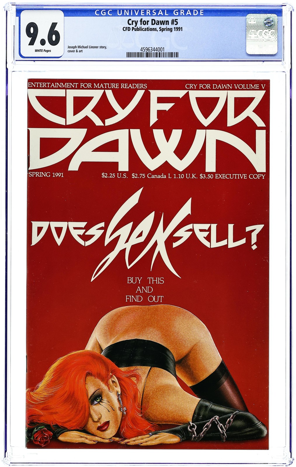Cry for Dawn #5 CGC 9.6 1991 4596344001
