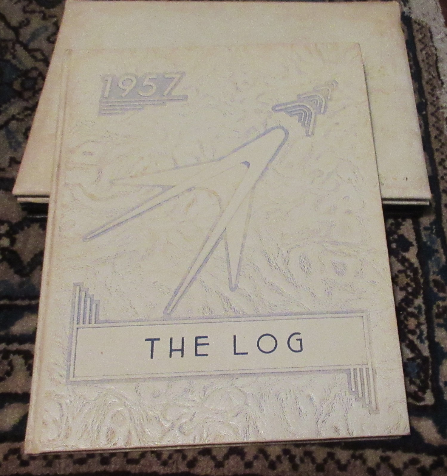 Vintage The Log yearbook Forest Indiana 1957