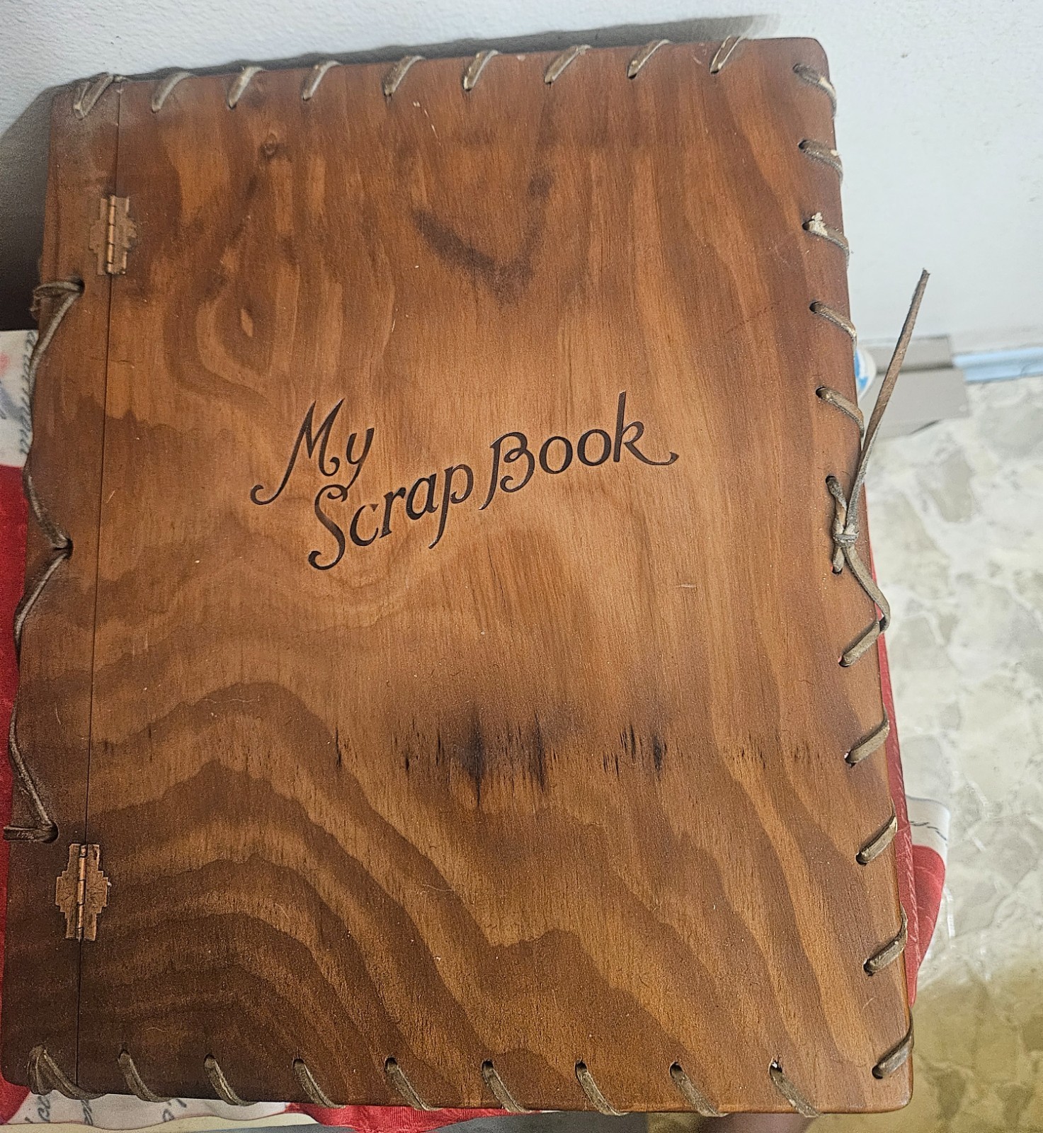 Vintage 1940s WoodScrapbook Rhea RitzToledo Ohio WWIIPilot Libbey High