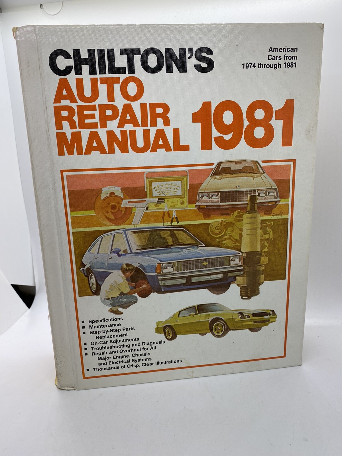 1981 Chilton's 6956 Auto Repair Manual 1974-1981 American Cars Service Hardcover