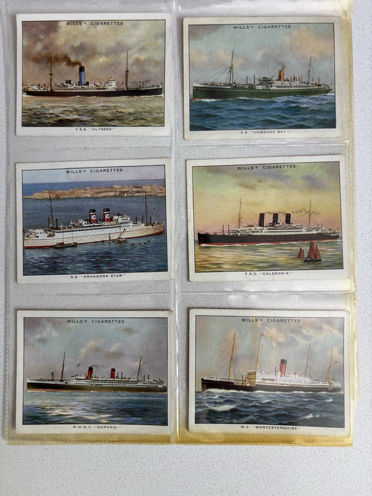 Wills Cigarette Cards Famous British Liners 1st Series 1934 Complete Set of 30