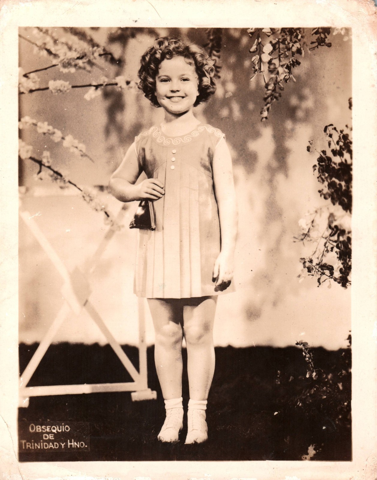 1930s HOLLYWOOD CUTE SHIRLEY TEMPLE STUNNING PORTRAIT ADVERTISING PHOTO MA82