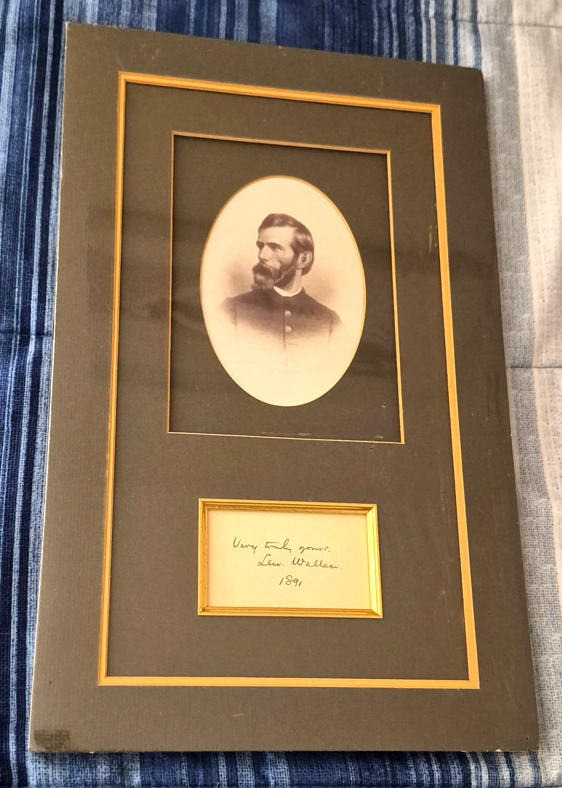 Signature of General Lew Wallace – Civil War General & Author of Ben-Hur