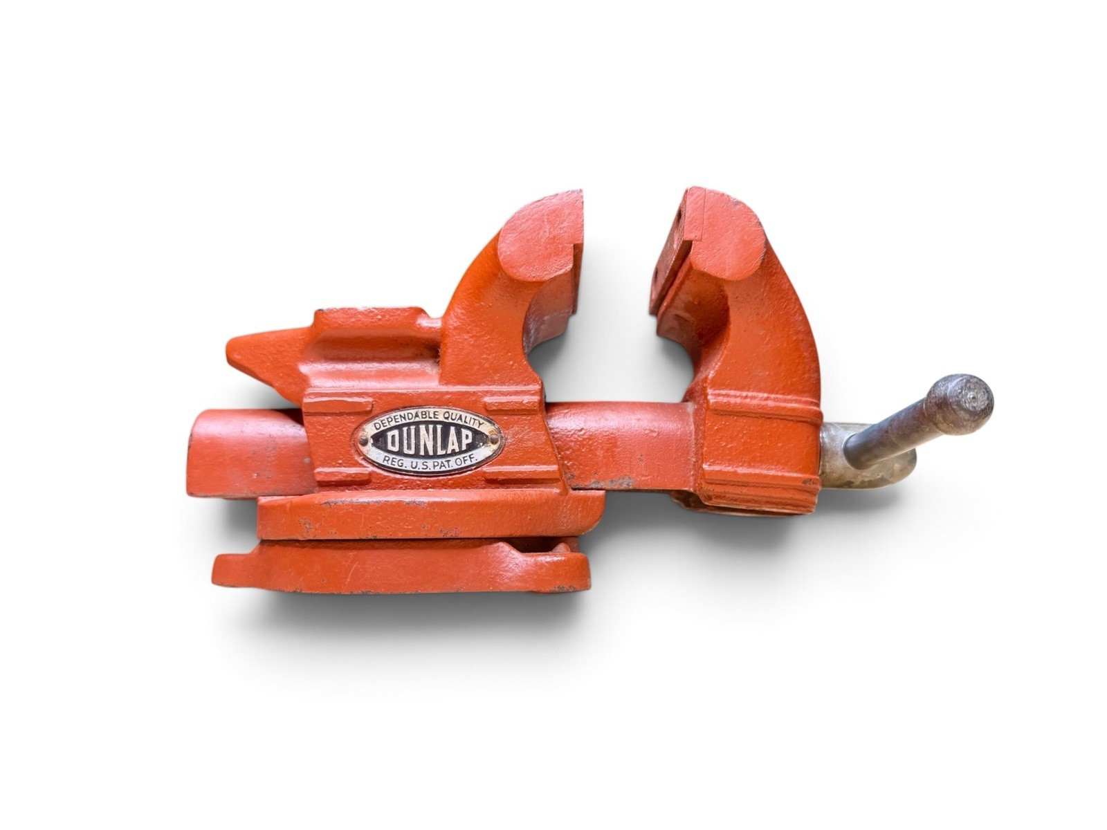 Vintage Dunlap 5244 Swivel Bench Vise Made in USA