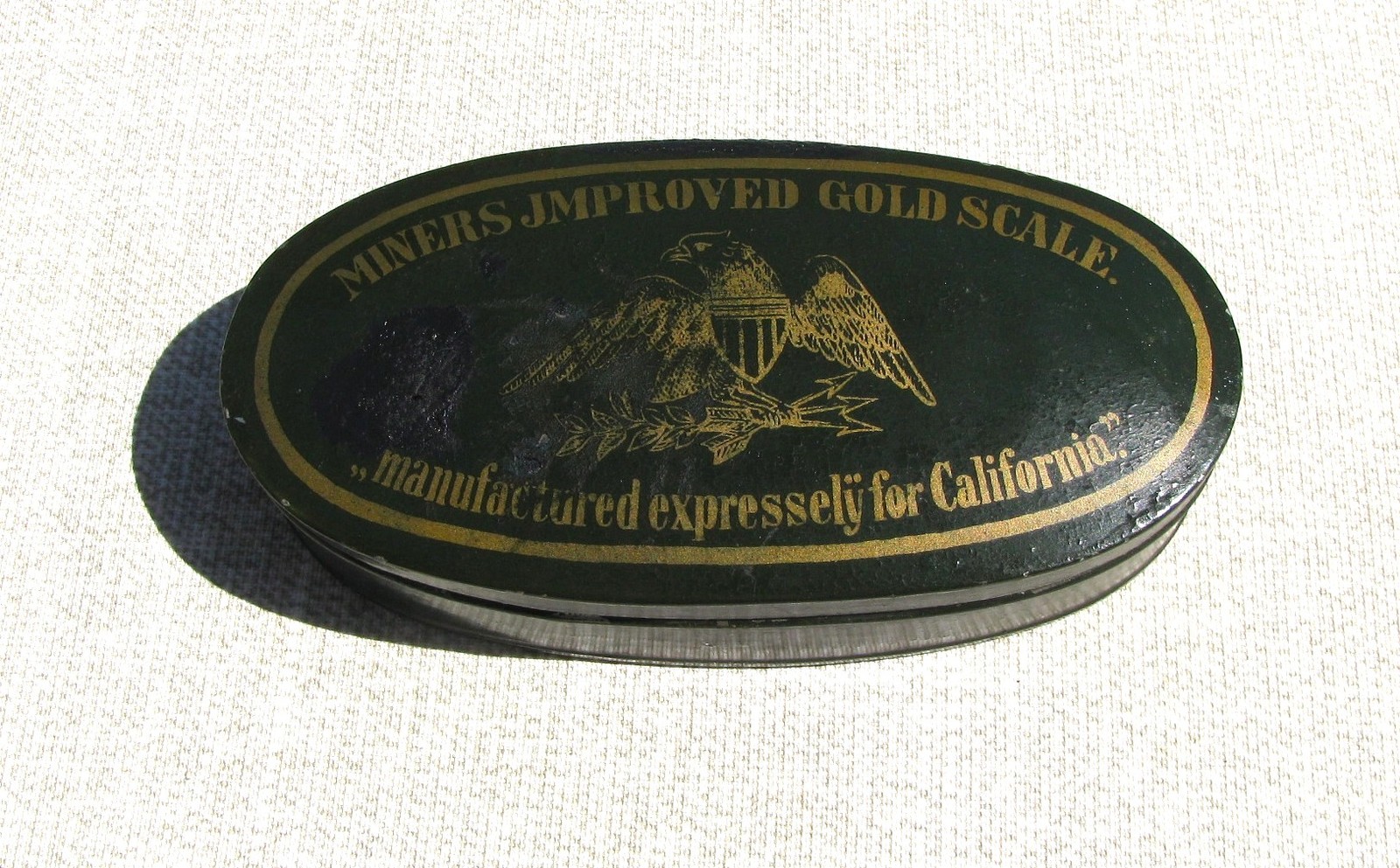 ANTIQUE MANUFACTURED EXPRESSLY 4 CALIFORNIA GOLDRUSH PERIOD POCKETSCALE c1848-55