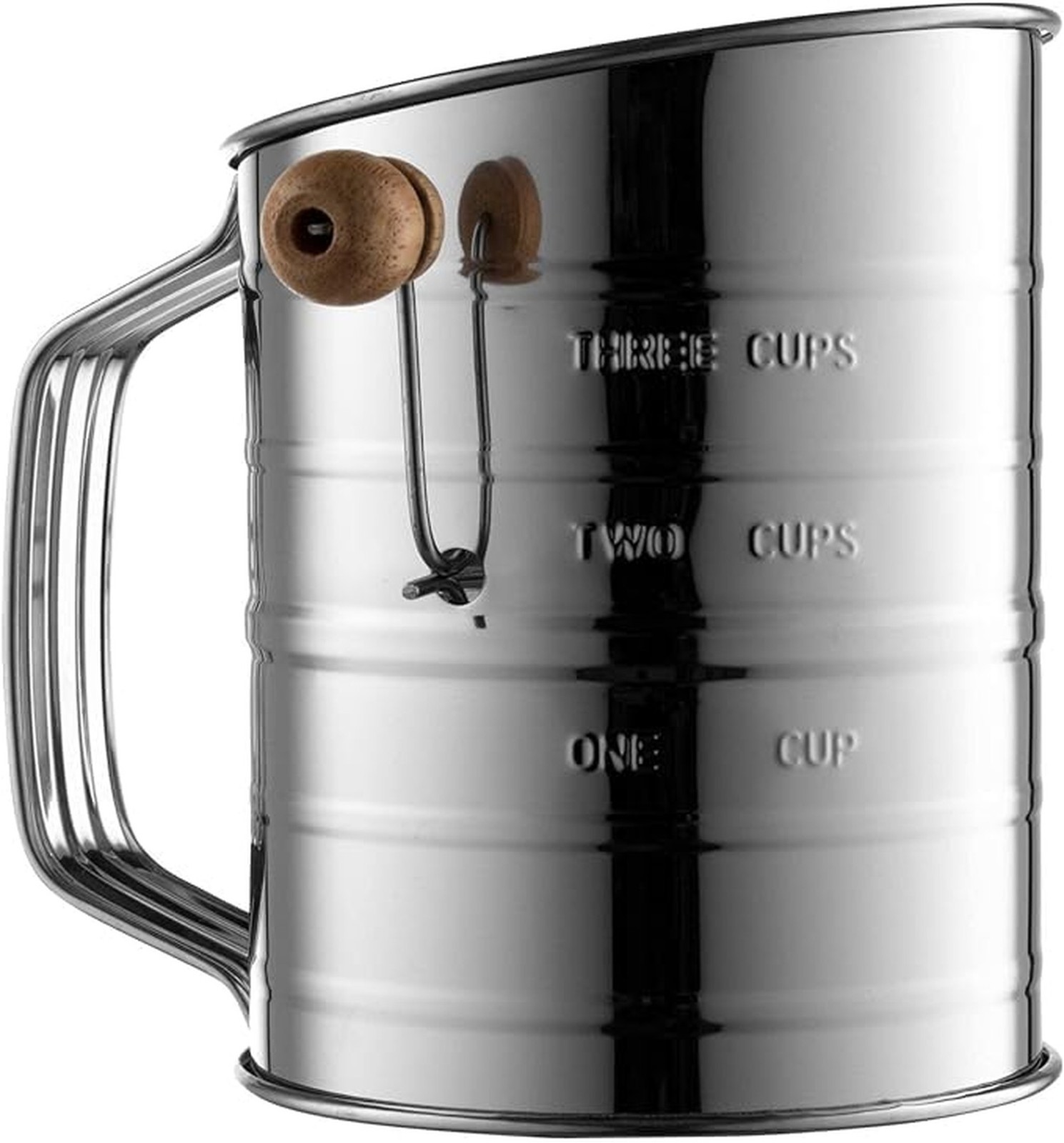 Bellemain 3 Cup Flour Sifter for Baking Fine Mesh Rotary Hand Crank with Loop... Bellemain 3 Cup Flour Sifter for Baking Fine Mesh Rotary Hand Crank with Loop...