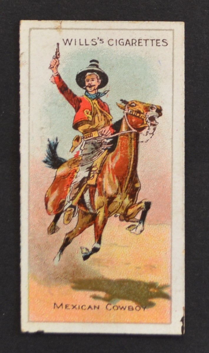 1913 Wills\'s Australia Riders of the World Cigarette Card No. 1 Mexican Cowboy