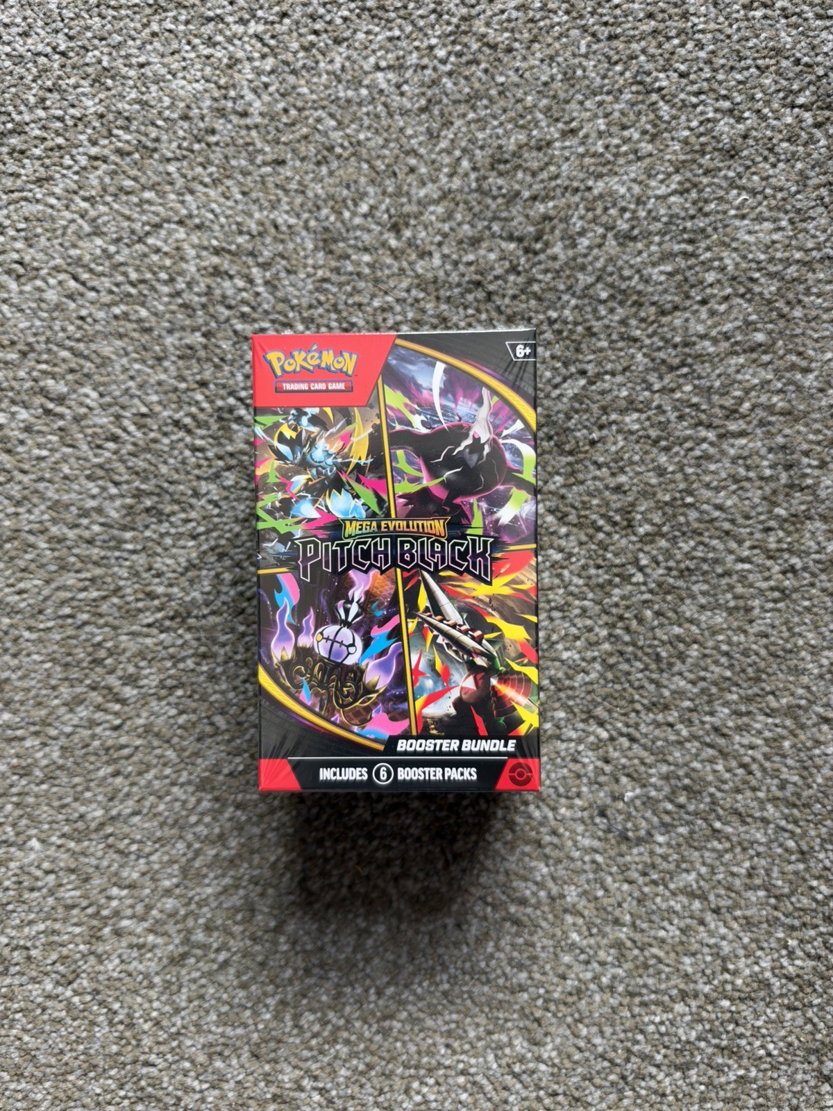 Pokemon TCG Mega Evolutions Pitch Black Booster Bundle Box English 6 Packs 