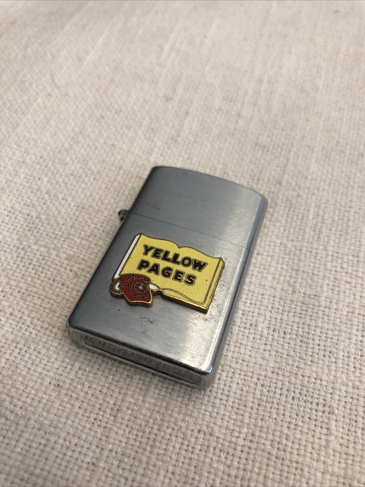 vintage YELLOW PAGES Advertising  LIGHTER by Idealine Japan