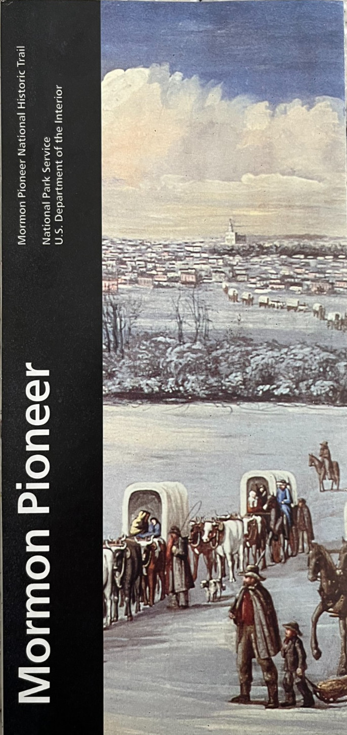 MORMON PIONEER TRAIL   NATIONAL PARK SERVICE UNIGRID BROCHURE/MAP   New