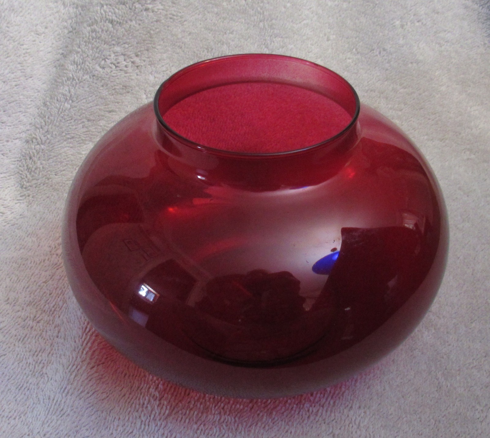 Ruby Red Round Ball Vase 4 Ruby Red Round Ball Vase 4