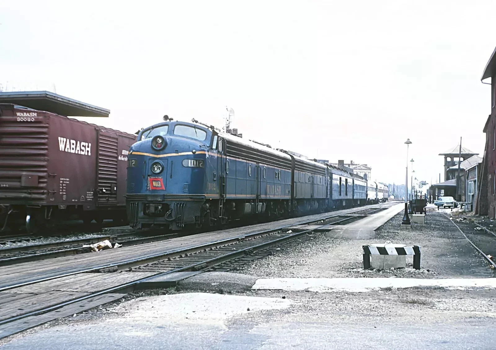 Wabash E8A 1012 with Train 4, The Wabash Cannonball, Danville IL 8.5 x 11 Photo Wabash E8A 1012 with Train 4, The Wabash Cannonball, Danville IL 8.5 x 11 Photo