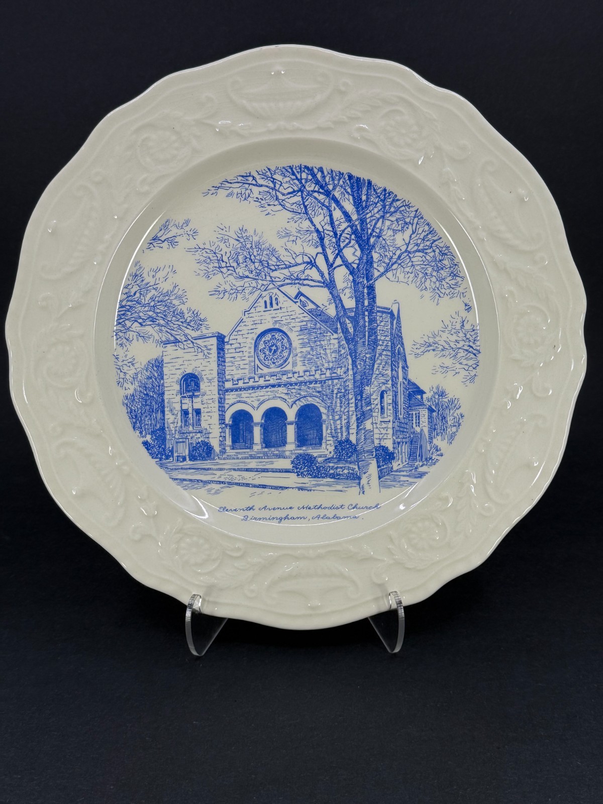 Vintage Church Plate Eleventh Avenue Methodist Church plate Birmingham, Alabama