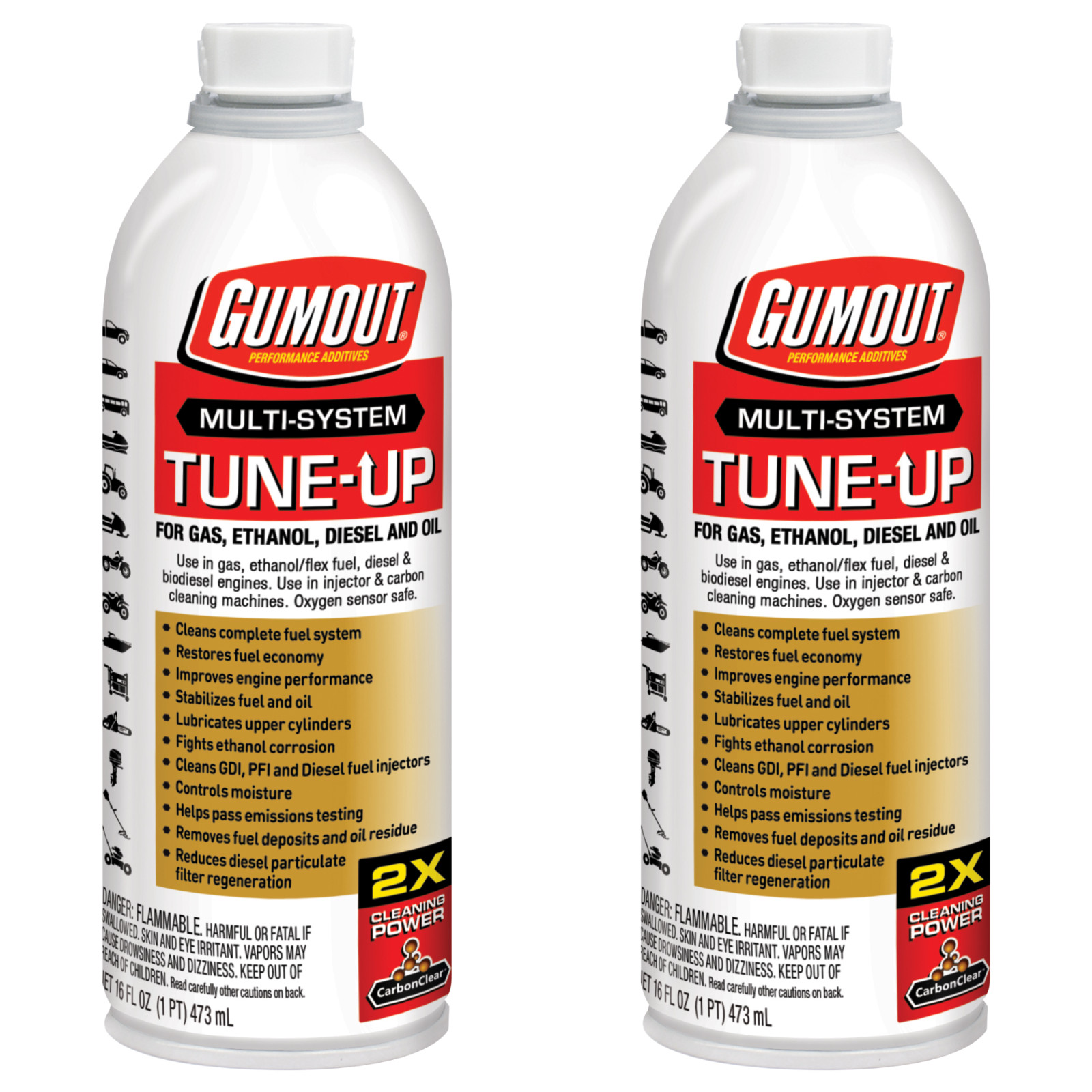Gumout Multi-System Tune-Up Automotive Additive 16 oz 2-Pack
