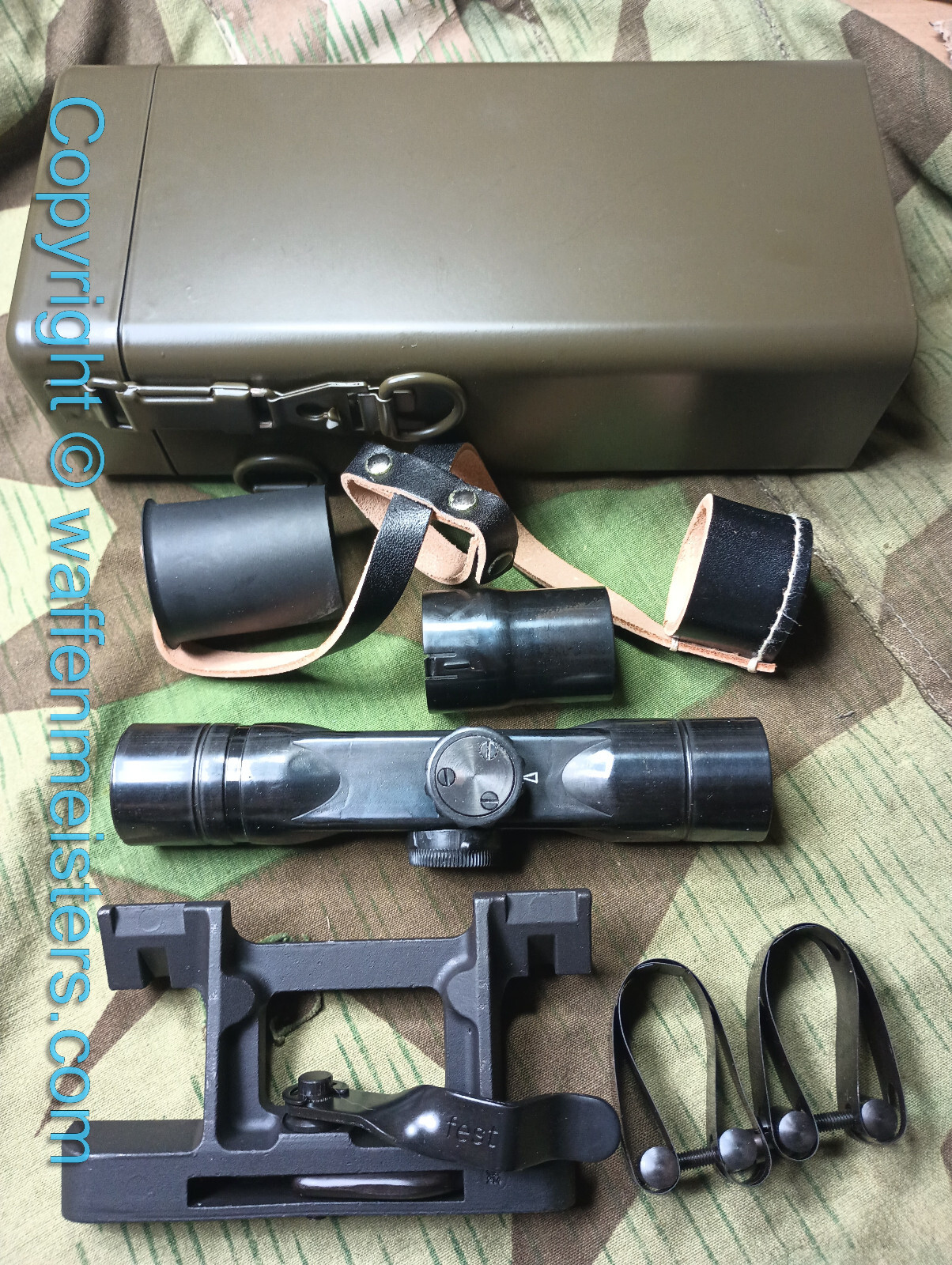 Zf4 Combo, Scope + Mount Set + Storage Box + Shade -German  WWII Zf-4 Sniper