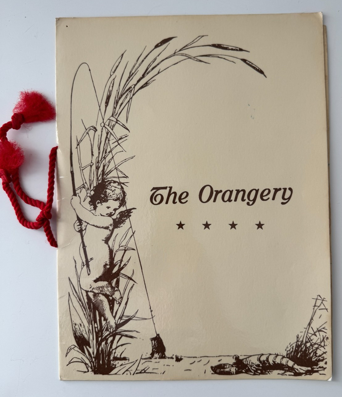 The Orangery Restaurant Menu Knoxville Tennessee 1980s