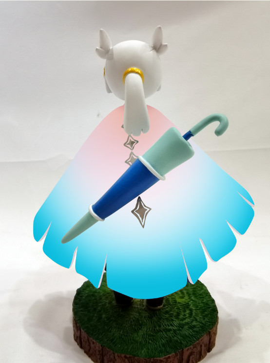 Resin Sky Children of The Light White Bird Daleth Figure Model Doll Toys 18cm